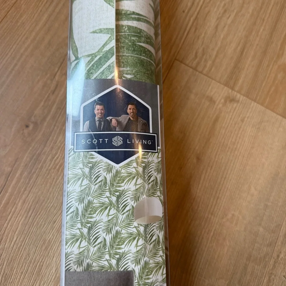 Scott Living Self Adhesive NuWallPaper Urban Oasis Green